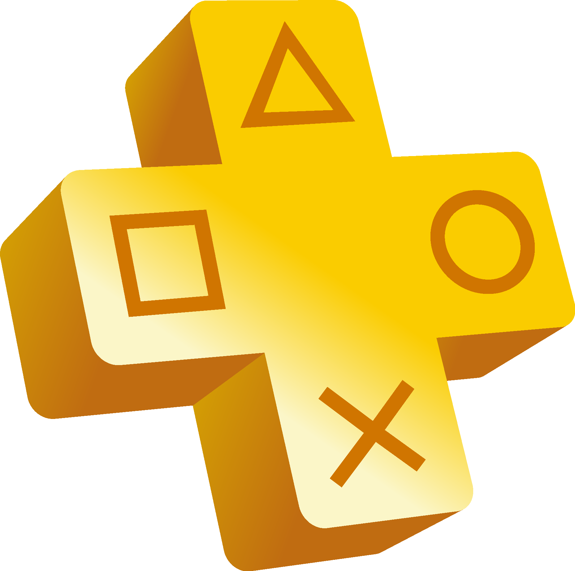 PlayStation Plus Simple Logo Vector Logo